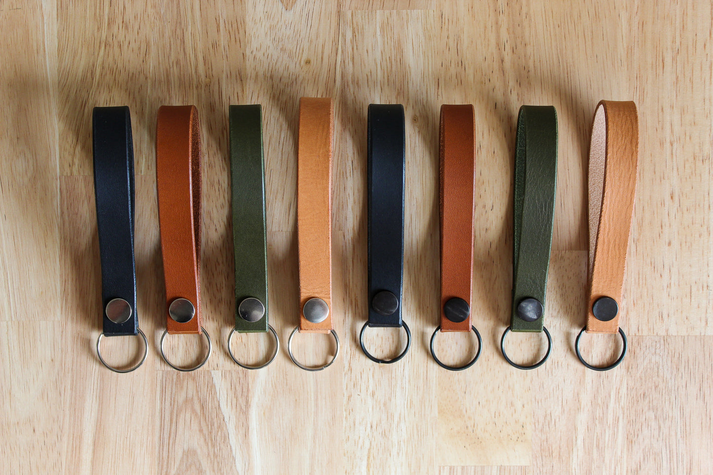 Leather Wristlet Keychain