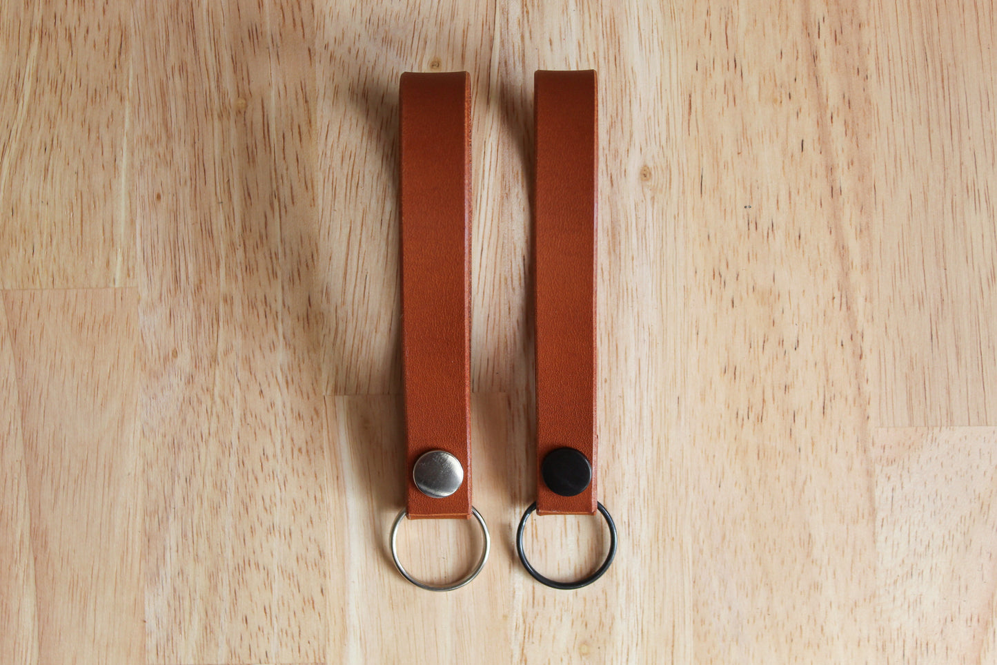 Leather Wristlet Keychain